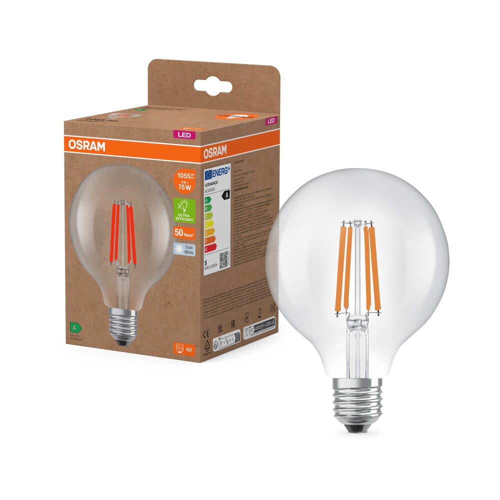 Oświetlenie Osram E27 5 Watt neutralny biały 1055 Lumen main product photo