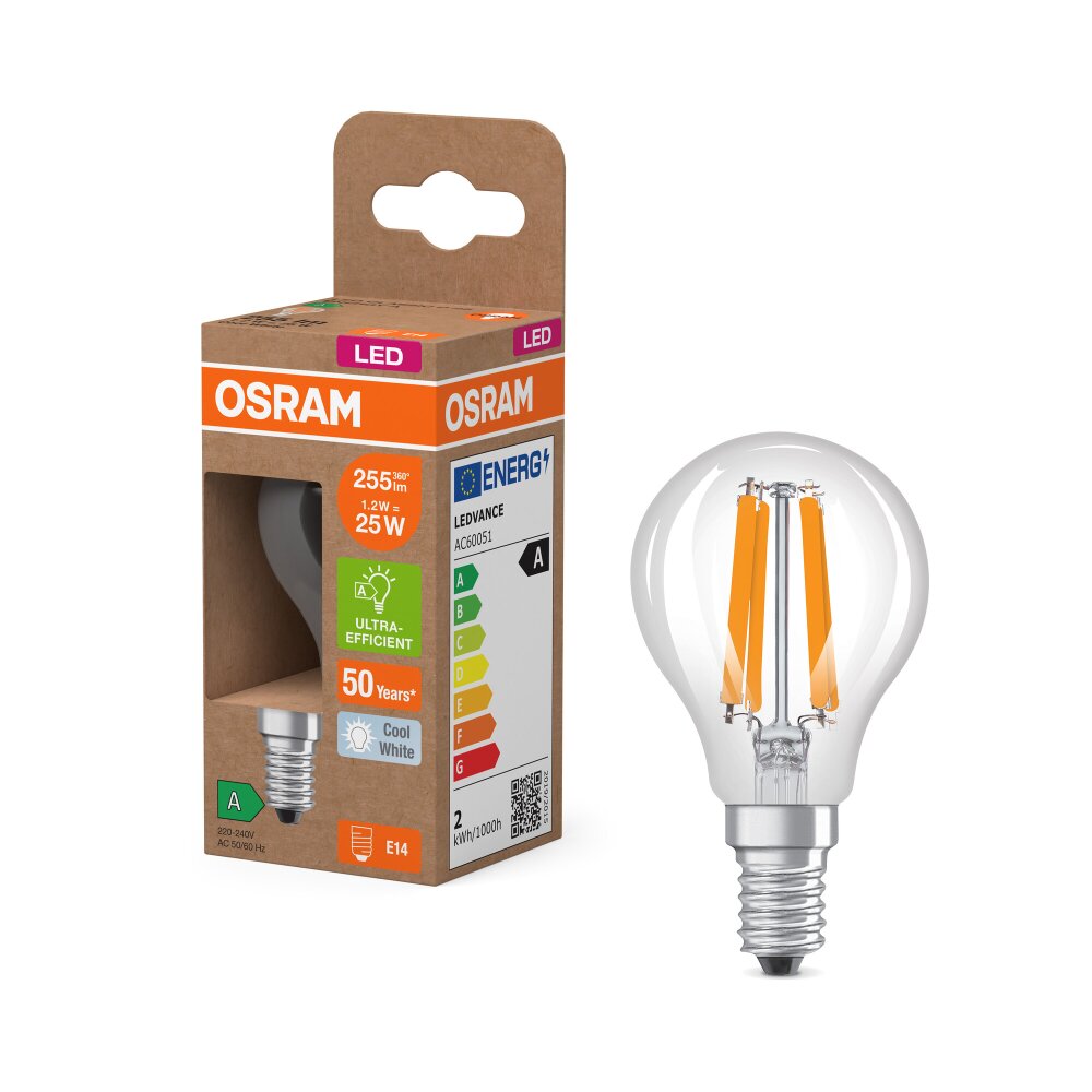 Oświetlenie Osram E14 1.2 Watt neutralny biały 255 Lumen main product photo