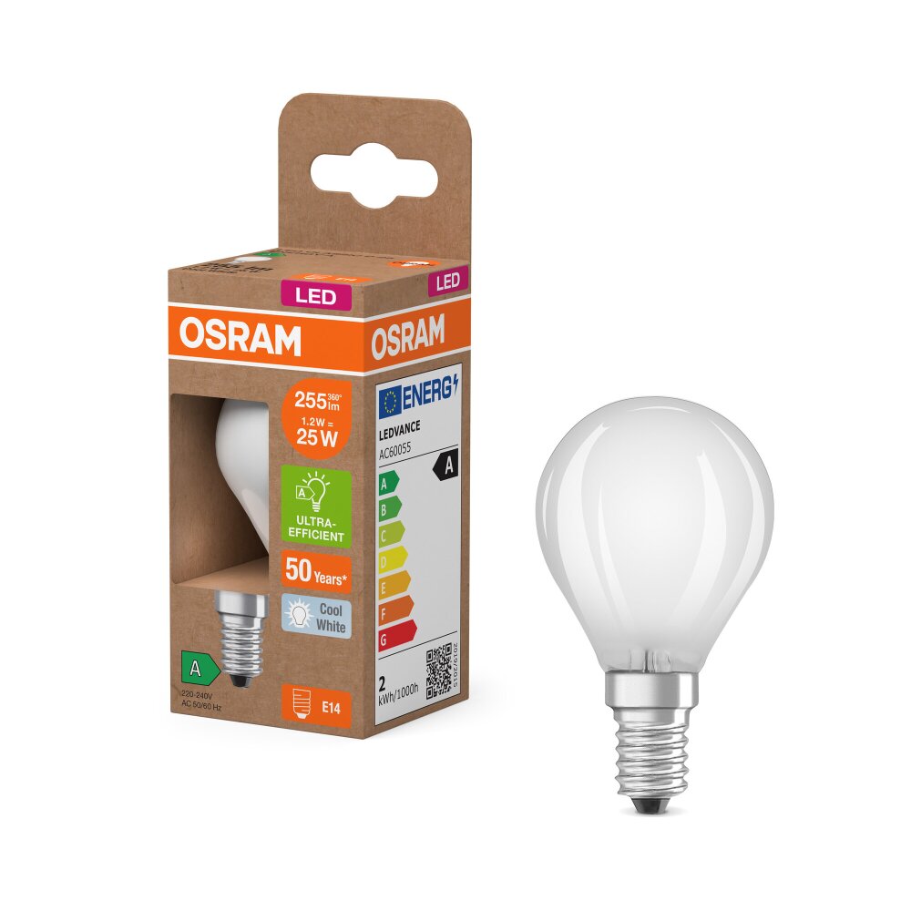 Oświetlenie Osram E14 1.2 Watt neutralny biały 255 Lumen main product photo