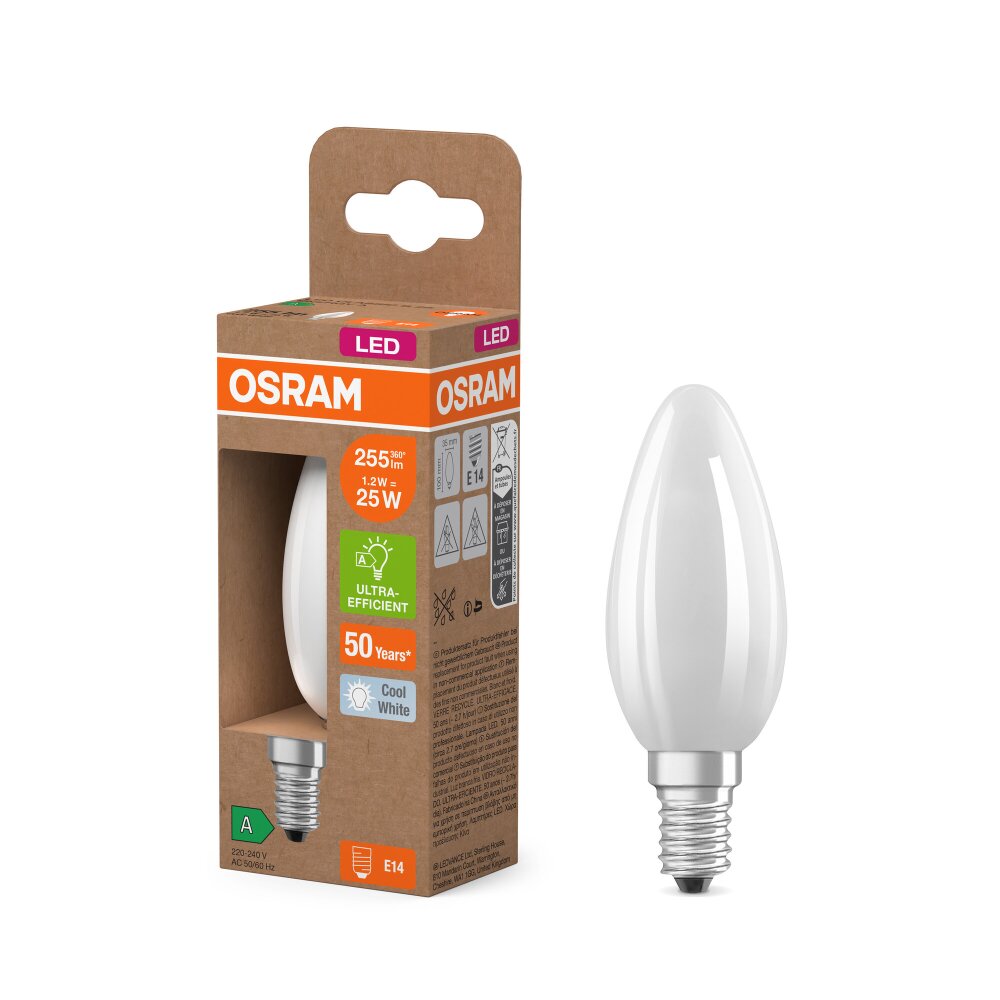 Oświetlenie Osram E14 1.2 Watt neutralny biały 255 Lumen main product photo