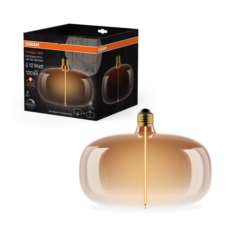Oświetlenie Osram E27 4 Watt ciepły biały przyciemnione 120 Lumen main product photo