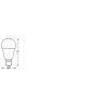 Oświetlenie Ledvance B22d 9 Watt przyciemnione 806 Lumen