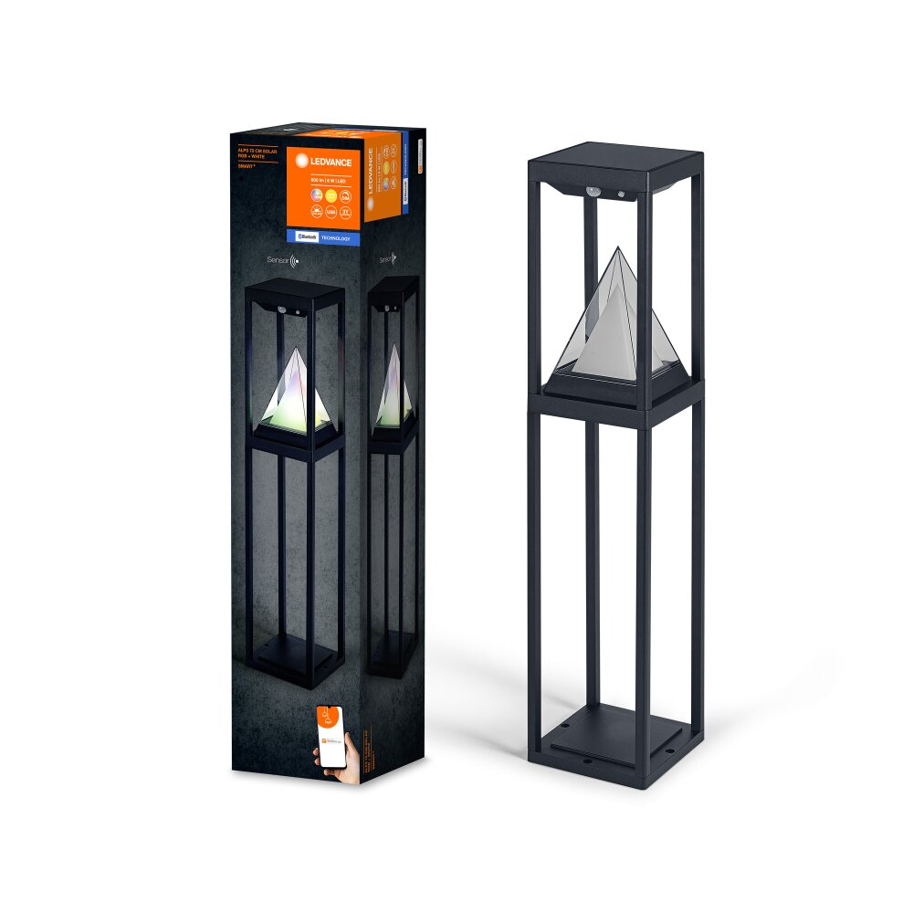 Oświetlenie Ledvance WIF Lampa solarna LED Czarny, 1-punktowy, Czujnik ruchu, Zmieniacz kolorów main product photo