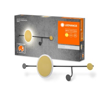 Oświetlenie Ledvance DECOR lampa ścienno-sufitowa LED szary, 1-punktowy