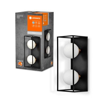 Oświetlenie Ledvance DECOR lampa ścienno-sufitowa czarny, 2-punktowe