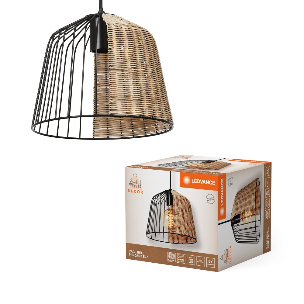 Oświetlenie Ledvance DECOR Oświetlenie ścienne i sufitowe Czarny, 1-punktowy main product photo