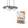 Oświetlenie Ledvance DECOR lampa ścienno-sufitowa szary, 3-punktowe