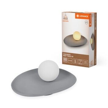 Oświetlenie Ledvance DECOR lampa ścienno-sufitowa szary, 1-punktowy