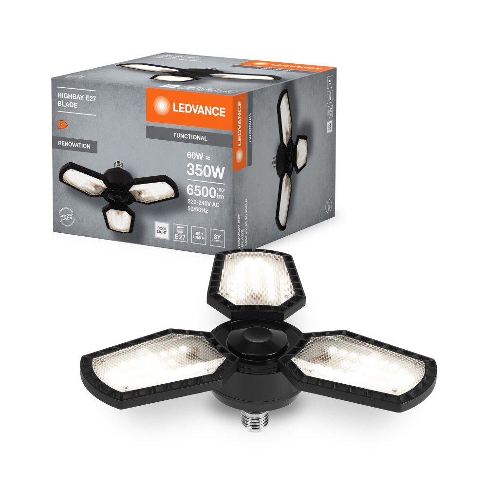 Oświetlenie Ledvance HIGHBAY Oświetlenie ścienne i sufitowe Czarny, 3-punktowe main product photo