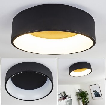 Kampal Lampa Sufitowa LED czarny, 1-punktowy