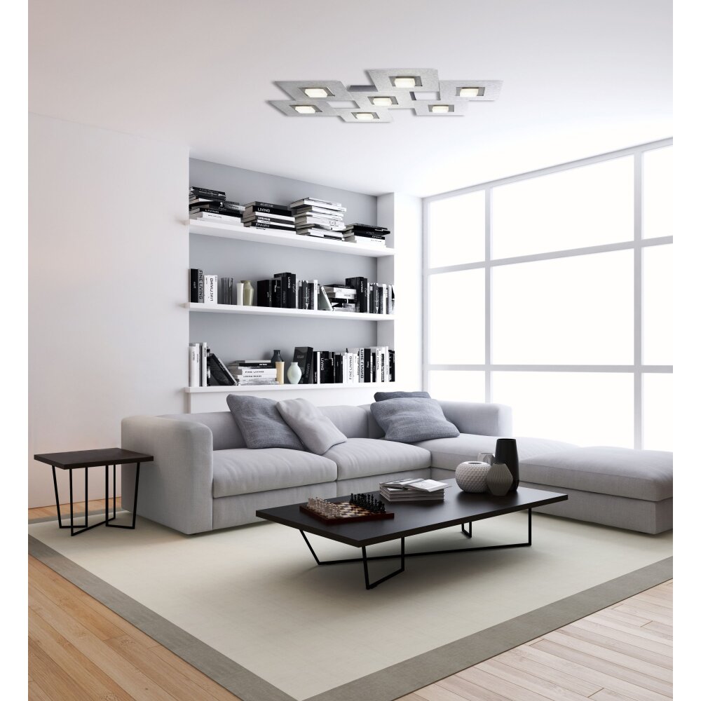Grossmann KARREE Lampa Sufitowa LED Aluminium, Tytan, 7-punktowe main product photo