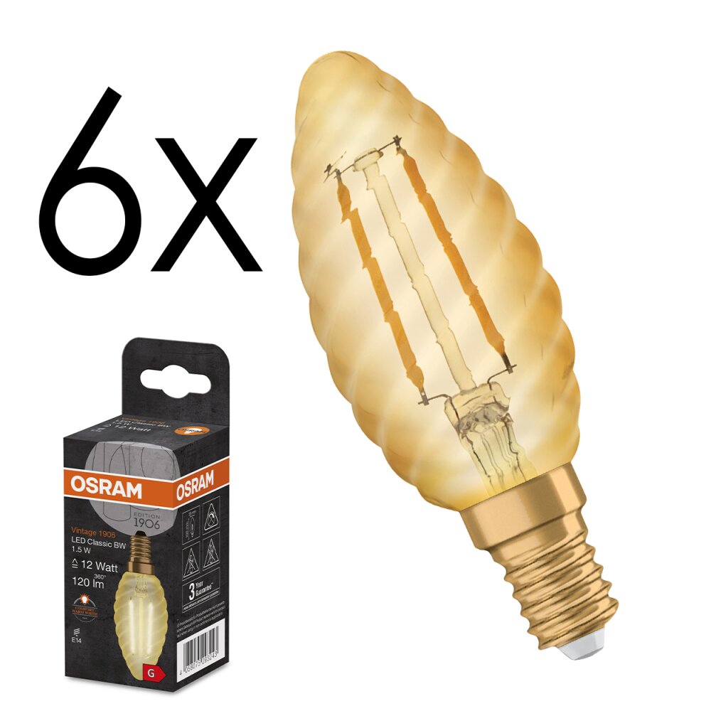 E14 LED 1.5 Watt ciepły biały 120 Lumen main product photo