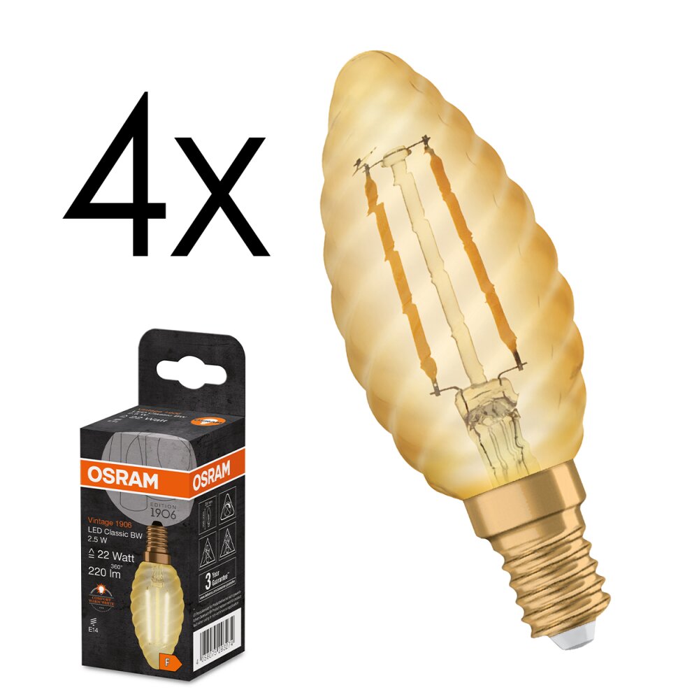 E14 LED 2.5 Watt ciepły biały 220 Lumen main product photo