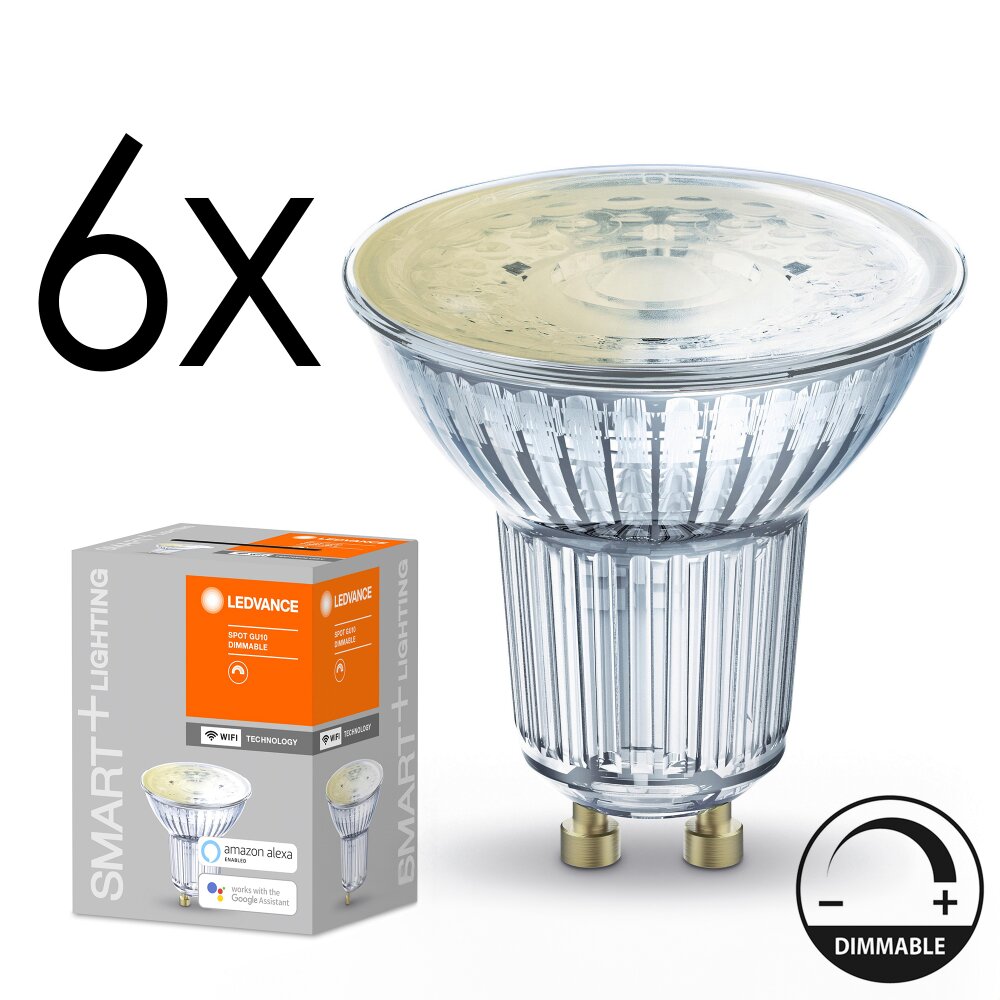 GU10 LED 5 Watt ciepły biały przyciemnione 350 Lumen main product photo