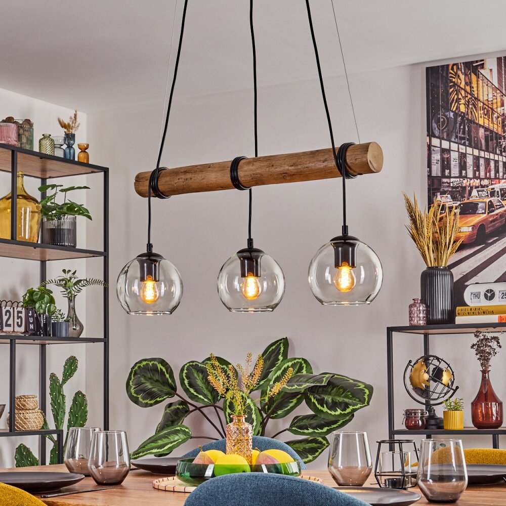 Koyoto Lampa wisząca, Kula świetlna, Lampa wisząca Ecru, Czarny, 3-punktowe main product photo