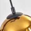 Koyoto lampa wisząca, kula świetlna, lampa wisząca kolory naturalne, czarny, 3-punktowe