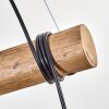 Koyoto lampa wisząca, kula świetlna, lampa wisząca kolory naturalne, czarny, 3-punktowe