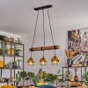 Koyoto lampa wisząca, kula świetlna, lampa wisząca kolory naturalne, czarny, 3-punktowe