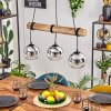 Koyoto lampa wisząca, kula świetlna, lampa wisząca kolory naturalne, czarny, 3-punktowe