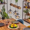 Koyoto lampa wisząca, kula świetlna, lampa wisząca kolory naturalne, czarny, 3-punktowe