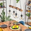 Koyoto lampa wisząca, kula świetlna, lampa wisząca kolory naturalne, czarny, 4-punktowe