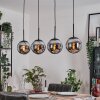 Gastor Lampa wisząca, Kula świetlna, Lampa wisząca Chrom, Przydymiony, 4-punktowe