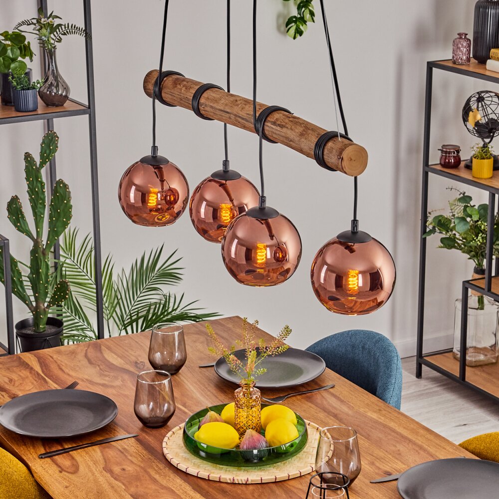 Koyoto Lampa wisząca, Kula świetlna, Lampa wisząca Ecru, Czarny, 4-punktowe main product photo