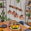 Koyoto lampa wisząca, kula świetlna, lampa wisząca kolory naturalne, czarny, 4-punktowe