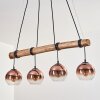 Koyoto lampa wisząca, kula świetlna, lampa wisząca kolory naturalne, czarny, 4-punktowe