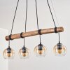 Koyoto lampa wisząca, kula świetlna, lampa wisząca kolory naturalne, czarny, 4-punktowe