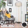 Bassagoda lampa stojąca kolory naturalne, czarny, 1-punktowy