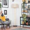 Bassagoda lampa stojąca kolory naturalne, czarny, 1-punktowy