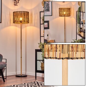 Cando lampa stojąca kolory naturalne, czarny, 1-punktowy