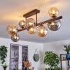 Chehalis lampa sufitowa, kula świetlna bursztynowy, przydymiony, 8-punktowe