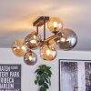 Chehalis lampa sufitowa, kula świetlna bursztynowy, przydymiony, 8-punktowe