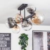 Chehalis lampa sufitowa, kula świetlna bursztynowy, przezroczysty, przydymiony, 8-punktowe