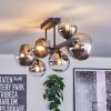 Chehalis Lampa sufitowa, Kula świetlna Chrom, Przezroczysty, Przydymiony, 8-punktowe