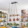 Koyoto lampa wisząca, kula świetlna, lampa wisząca kolory naturalne, czarny, 3-punktowe