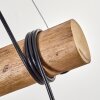 Koyoto lampa wisząca, kula świetlna, lampa wisząca kolory naturalne, czarny, 3-punktowe