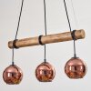 Koyoto lampa wisząca, kula świetlna, lampa wisząca kolory naturalne, czarny, 3-punktowe