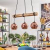 Koyoto lampa wisząca, kula świetlna, lampa wisząca kolory naturalne, czarny, 3-punktowe