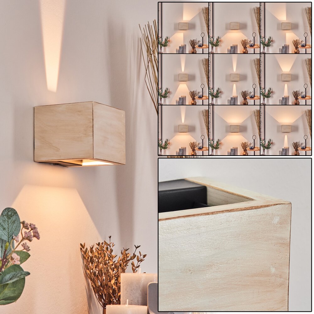 Marmorera Lampa ścienna, Spot ścienny Ecru, Czarny, 1-punktowy main product photo