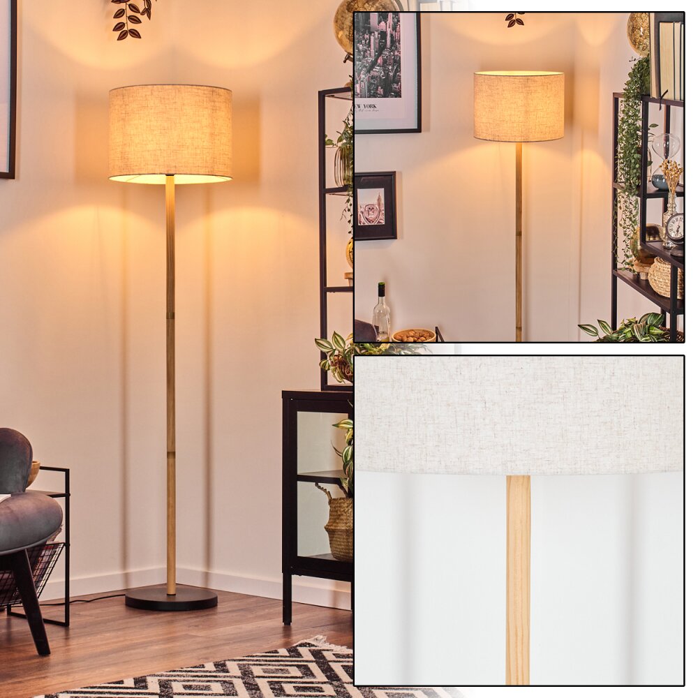 Bassagoda Lampa stojąca Ecru, Czarny, 1-punktowy main product photo