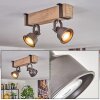 Pehefito lampa sufitowa, spot sufitowy szary, kolory naturalne, 2-punktowe