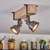 Pehefito lampa sufitowa, spot sufitowy szary, kolory naturalne, 2-punktowe