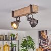 Pehefito lampa sufitowa, spot sufitowy szary, kolory naturalne, 2-punktowe