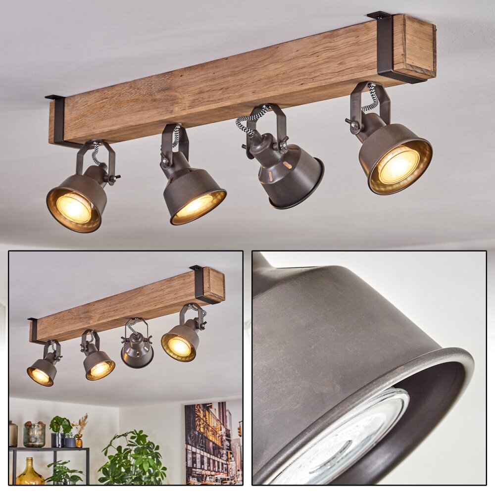 Pehefito Lampa sufitowa, Spot sufitowy Szary, Ecru, 4-punktowe main product photo