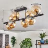 Gastor lampa sufitowa, kula świetlna bursztynowy, 8-punktowe