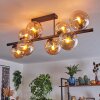 Gastor lampa sufitowa, kula świetlna bursztynowy, 8-punktowe