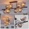 Gastor Lampa sufitowa, Kula świetlna Przezroczysty, Przydymiony, 8-punktowe